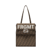 Fendi x Frgmt FF Baguette Foldable Fabric Bag Brown