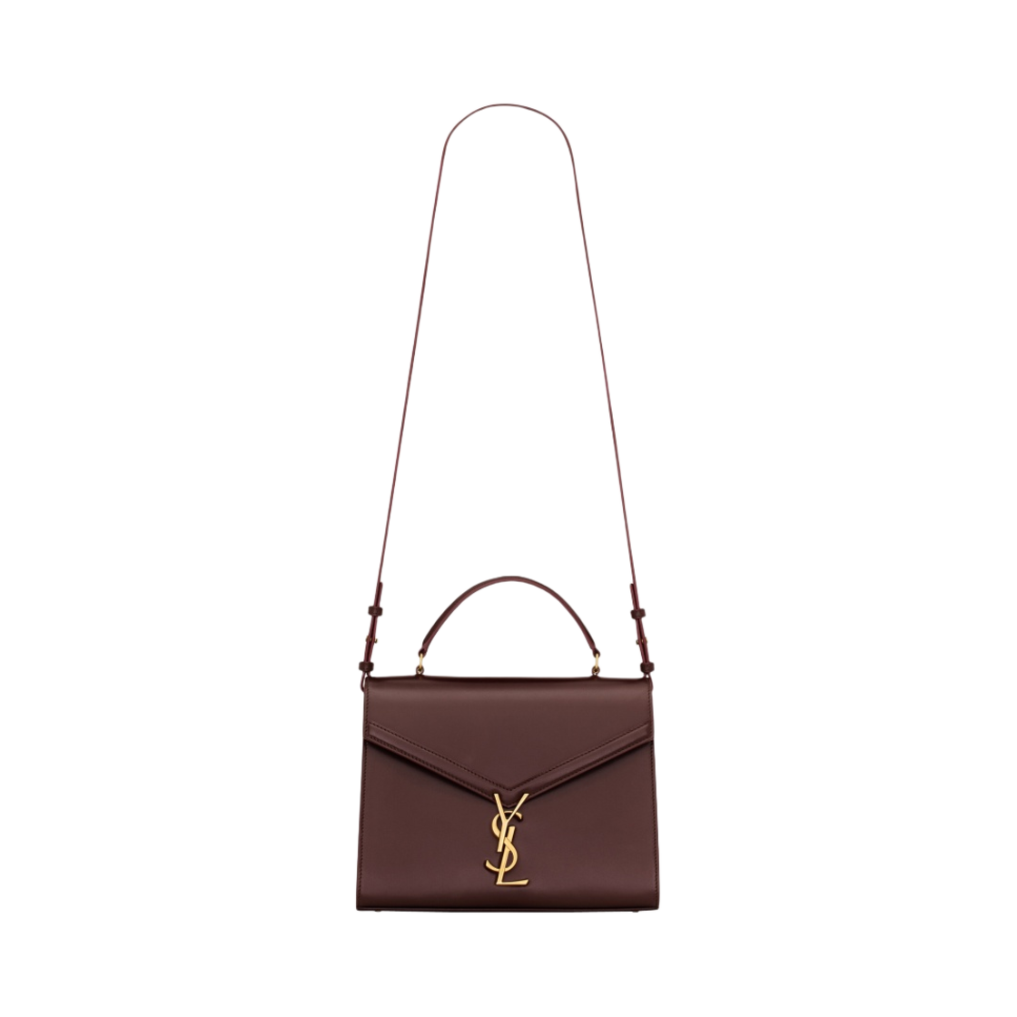 생로랑 카산드라 미디움 탑 핸들 백 박스 생로랑 레더 다크 피칸(Saint Laurent Cassandra Medium Top Handle Bag In Box Saint Laurent Leather Dark Pecan) - 1