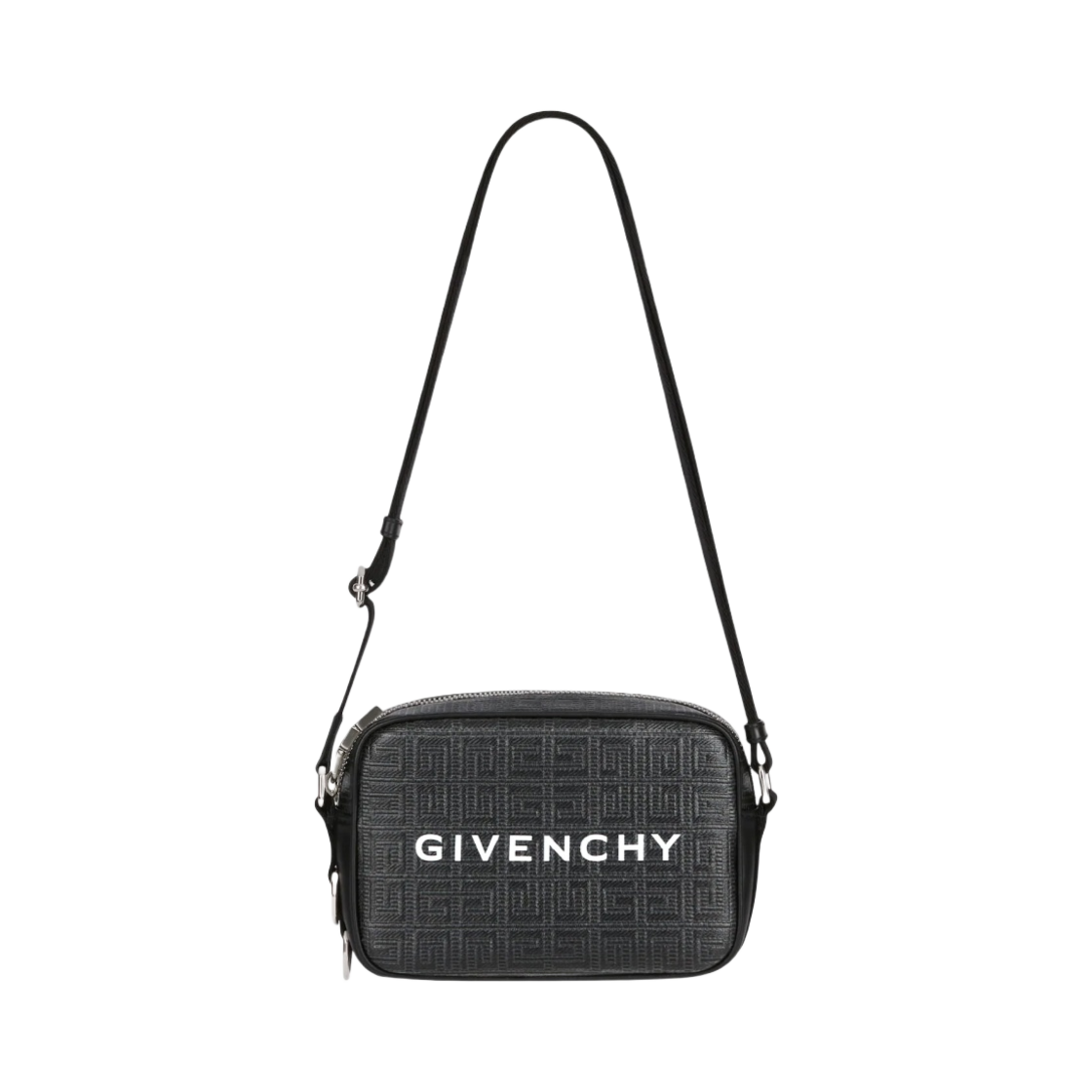 지방시 4G 코티드 캔버스 G 에센셜 카메라백 블랙(Givenchy G Essentials Camera Bag in 4G Coated Canvas Black) - 1