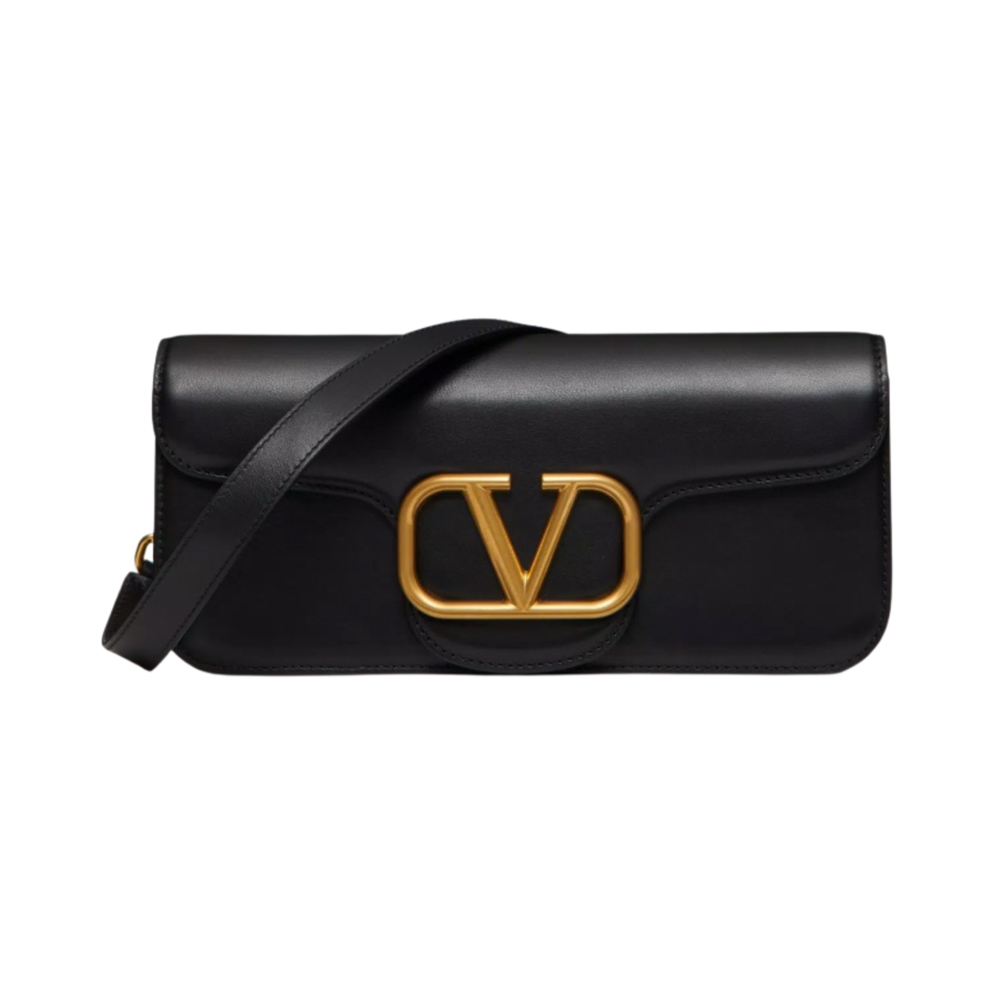 발렌티노 로코 카프스킨 크로스바디백 블랙(Valentino Loco Calfskin Crossbody Bag Black) - 1