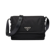 Prada Small Padded Re-Nylon Shoulder Bag Black
