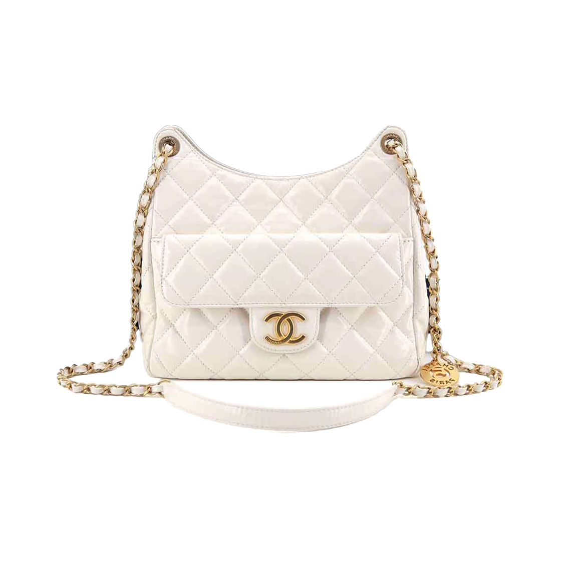 IT7I5ILI3P66 Chanel 23C Pocket Chain Hobo Bag Calfskin