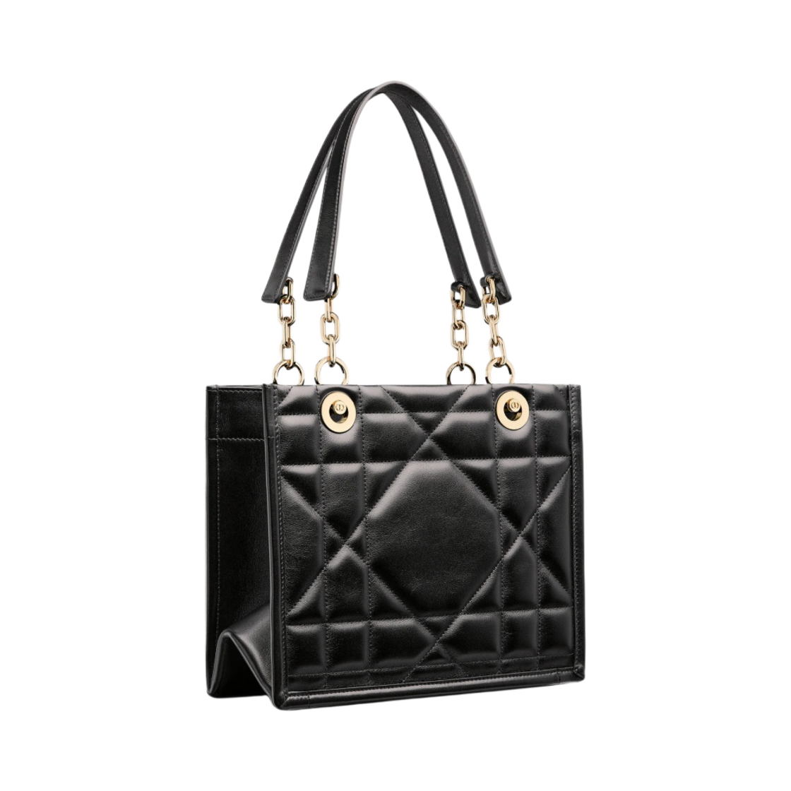 디올 스몰 디올 에센셜 토트백 아키까나쥬 카프스킨 블랙(Dior Small Dior Essential Tote Bag Archicannage Calfskin Black) - 2