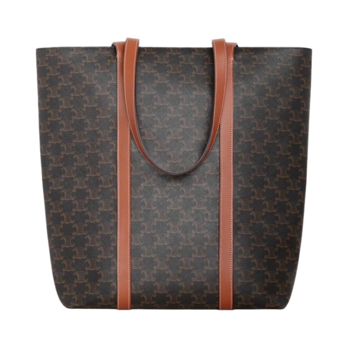 셀린느 트리옹프 캔버스 & 카프스킨 뮤지엄 백 탄(Celine Museum Bag in Triomphe Canvas and Calfskin Tan) - 1