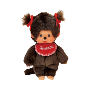 Monchhichi Premium Standard Twin Tail S Girl Brown