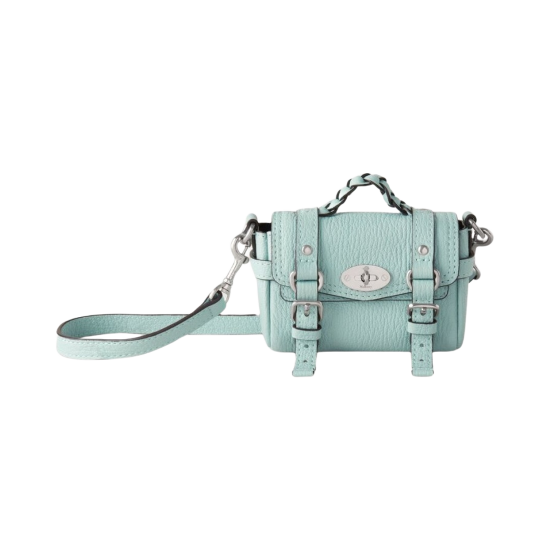 멀버리 하이 샤인 고트 프린트 레더 마이크로 알렉사 아크릴 그린(Mulberry High Shine Goat Print Leather Micro Alexa Acrylic Green) - 1