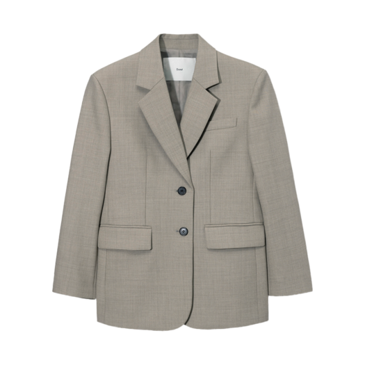UDJA5A202I2 Dunst Essential 2 Button Wool Blazer Melange Beige