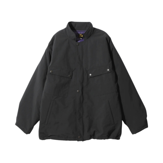 BEAMS【別注】NEEDLES Nylon Stadium Jacket L 니들스 x 빔즈 나일론 스타디움 자켓 블랙 | Needles | KREAM