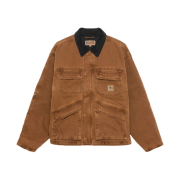 Stussy Washed Canvas Shop Jacket Bronze