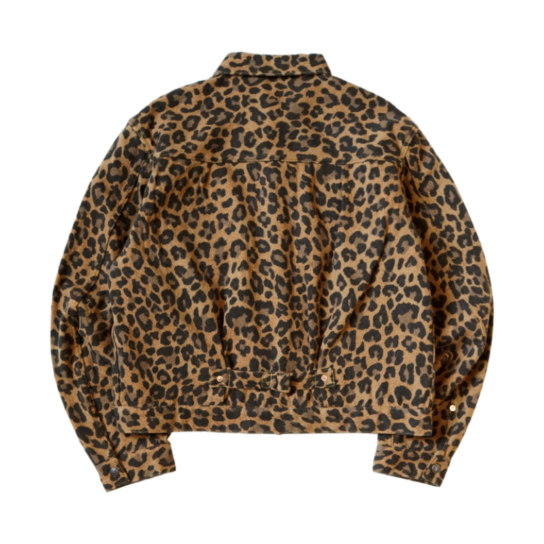 캐피탈 트윌 에이지드 울 레오파드 프린트 퍼스트 자켓 브라운(Kapital Twill Aged Wool Leopard Print 1st Jacket Brown) - 2
