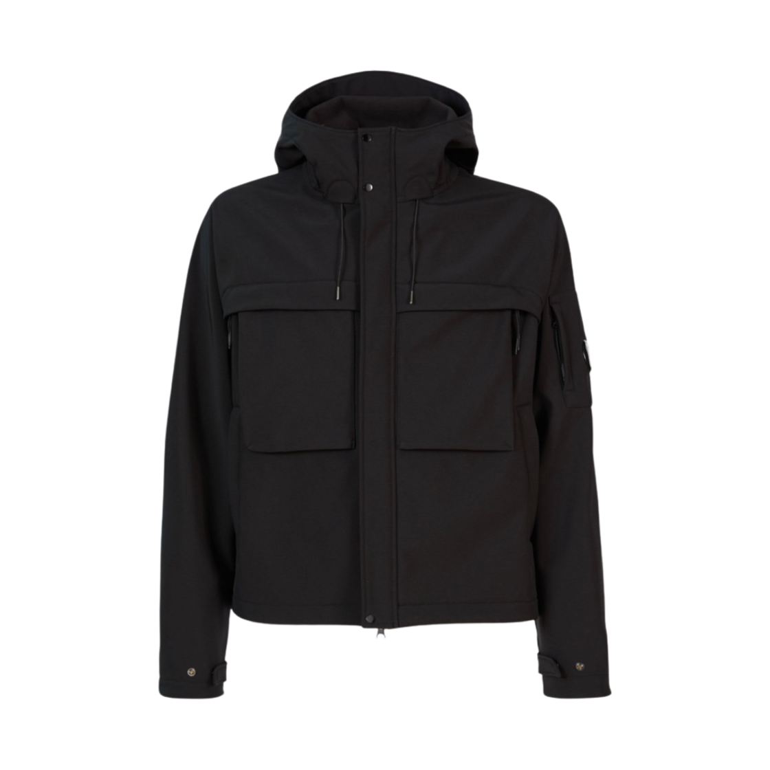15CMOW007A006097A999 C.P. Company Shell-R Hooded Jacket Black - 23FW