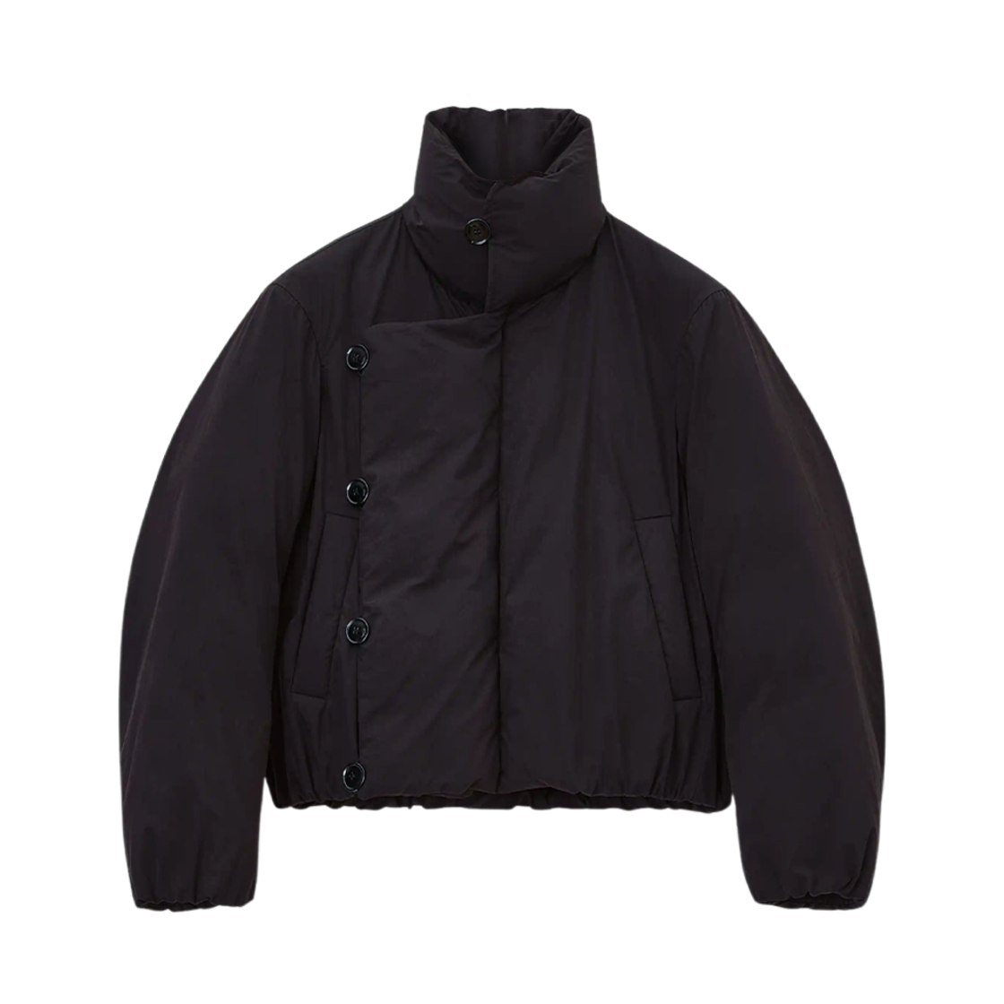 OW1084-LF1156-495 (W) Lemaire WR Technical Cotton Short Puffer Blouson Espresso