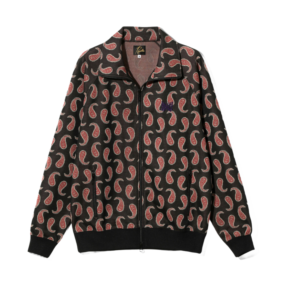QV315A Needles Track Jacket Poly Jacquard Paisely
