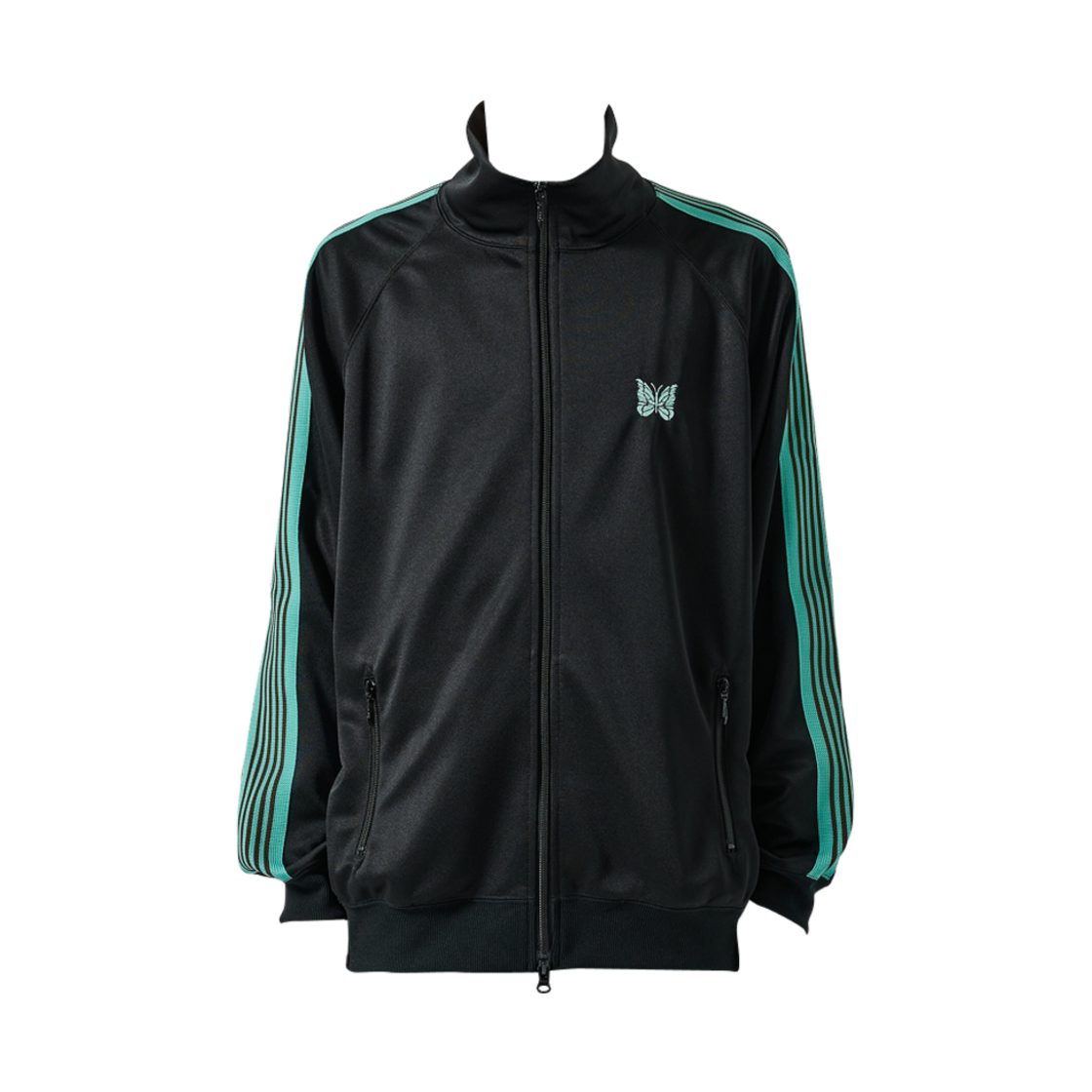 니들스 x 스튜디오스 트랙 자켓 폴리 스무스 블랙 2(Needles x Studious Track Jacket  Poly Smooth Black 2)