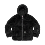 Supreme x WTAPS Faux Fur Hooded Jacket Black - 21FW