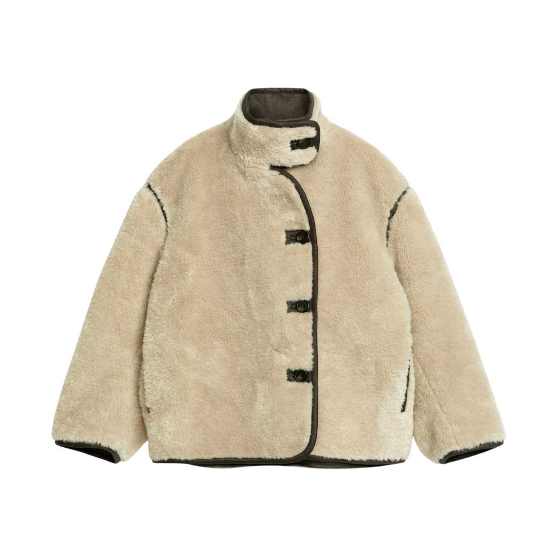 (W) 아르켓 포 퍼 자켓 베이지 브라운((W) Arket Faux Fur Jacket Beige Brown)