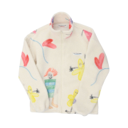 The Museum Visitor Children Printed Fleece Ivory - 22FW