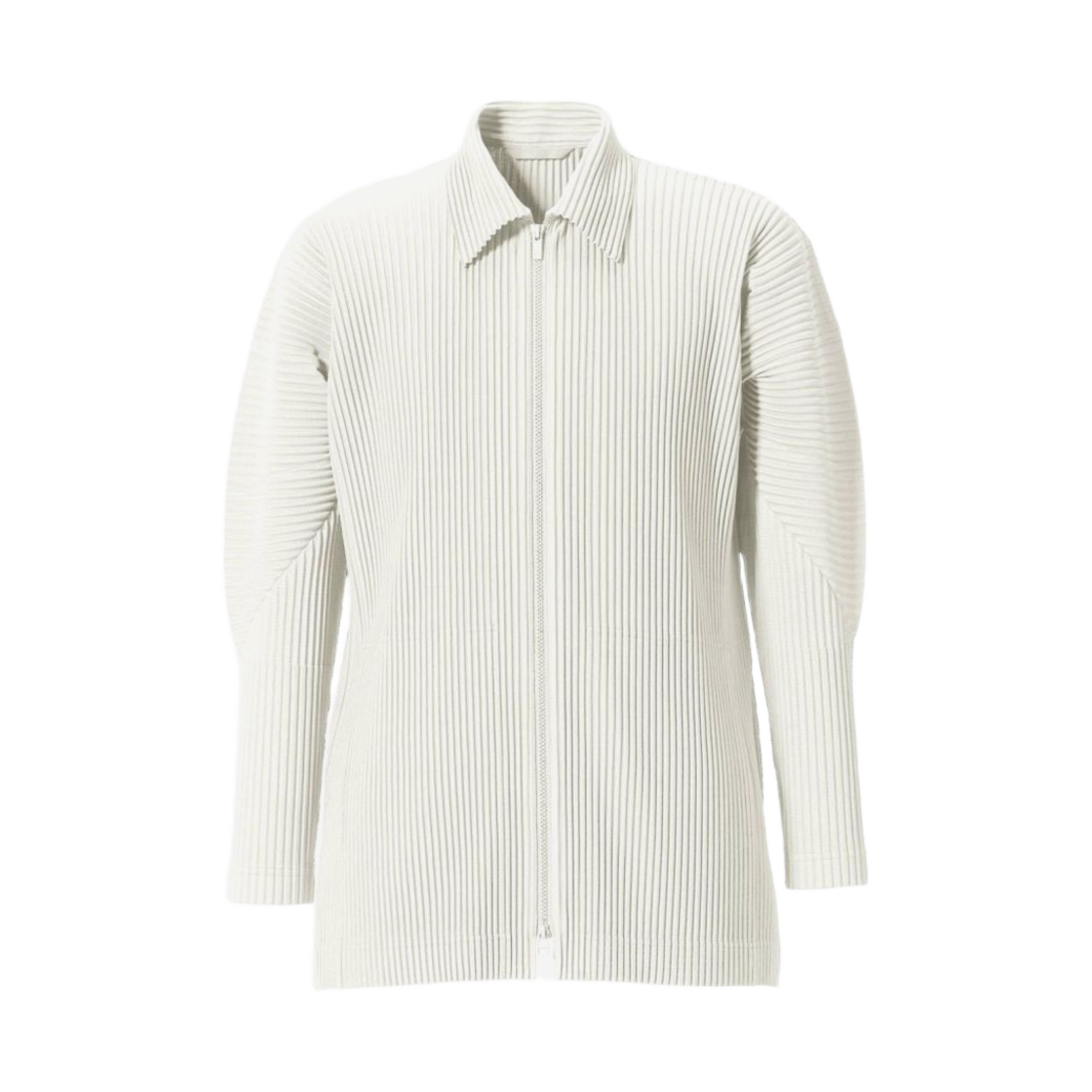 옴므 플리세 이세이 미야케 MC 제뉴어리 집업 셔츠 머랭 화이트(Homme Plisse Issey Miyake MC January Zip Up Shirt Meringue White) - 1