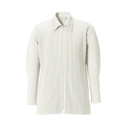 Homme Plisse Issey Miyake MC January Zip Up Shirt Meringue White