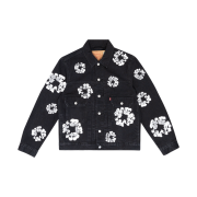 Denim Tears Type II All Over Wreath Jacket Black