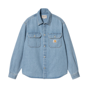 Carhartt WIP Harvey Shirt Jacket Blue Stone Bleached
