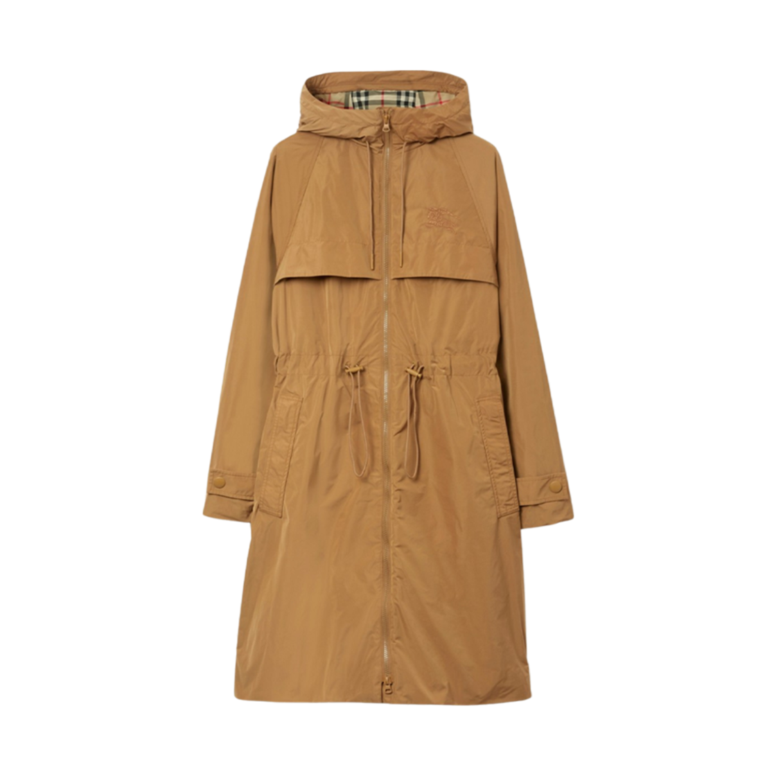 8070762 (W) Burberry EKD Embroidered Coat Camel