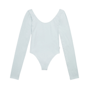 (W) Calvin Klein x Jennie Stretch Cotton Scoop Back Bodysuit Chalk Blue