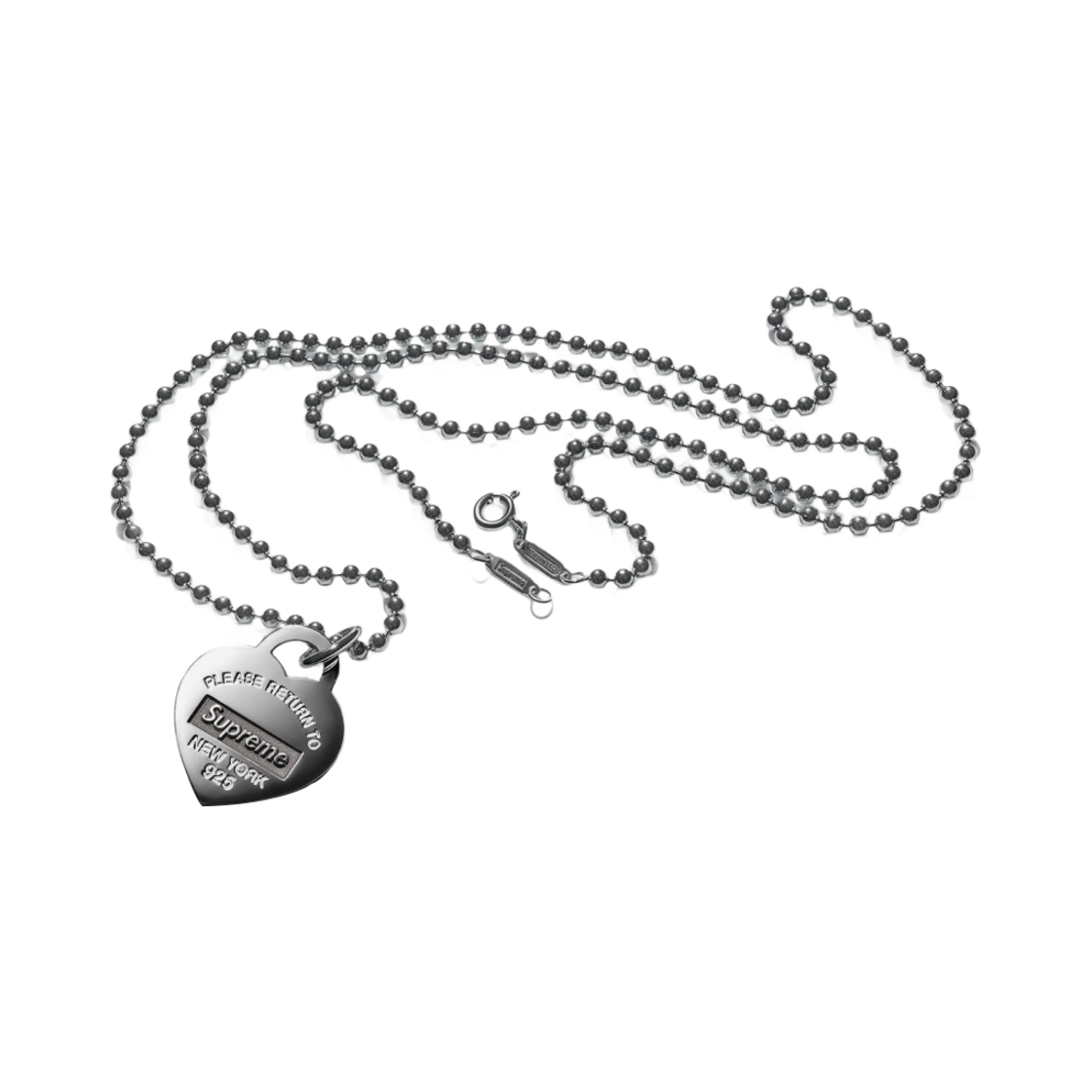 슈프림 x 티파니 앤 코 리턴 투 티파니 하트 태그 펜던트 - 21FW(Supreme x Tiffany & Co. Return to Tiffany Heart Tag Pendant - 21FW)