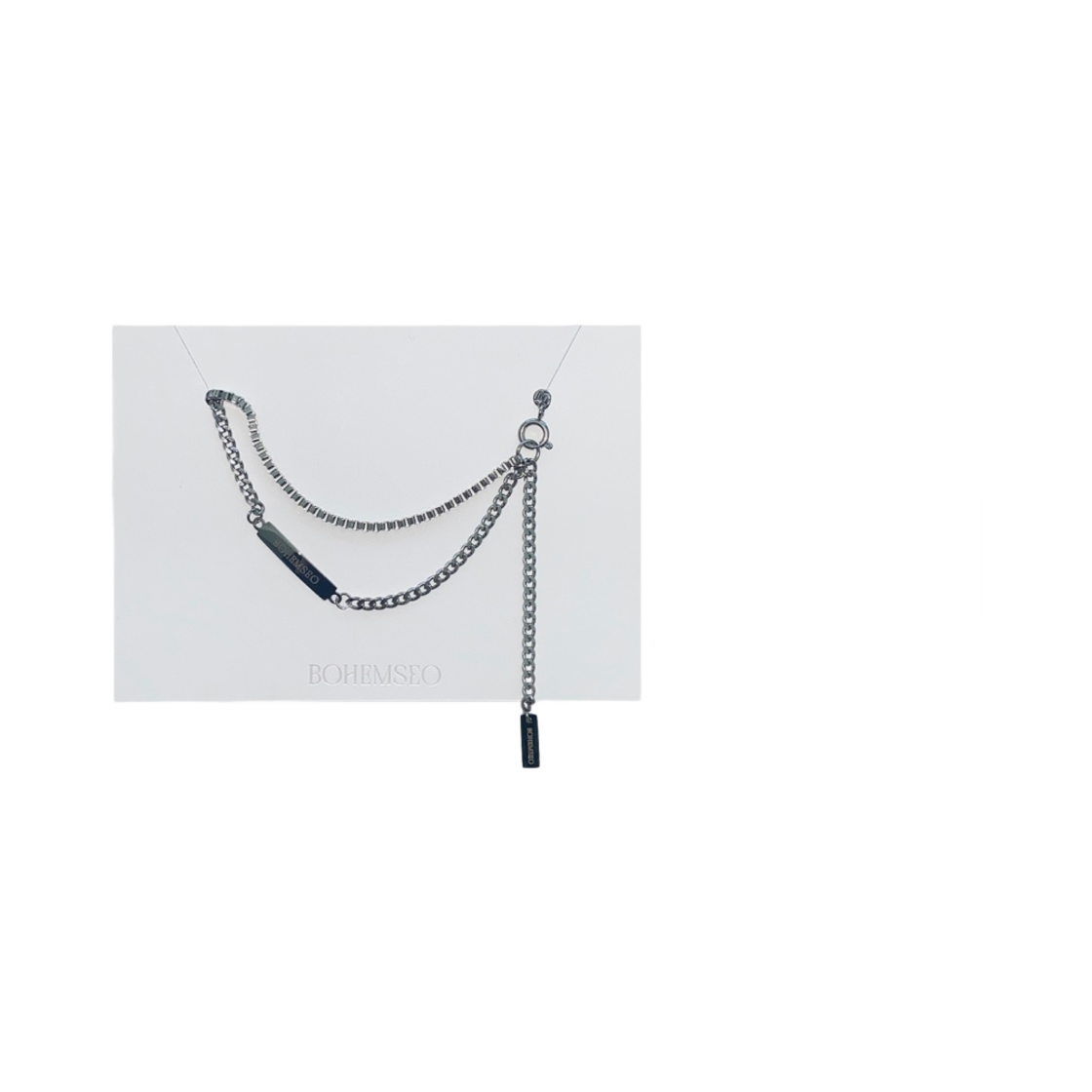 보헤미안 서울 레이어드 체인 네클리스 실버(Bohemian Seoul Layered Chain Necklace Silver)