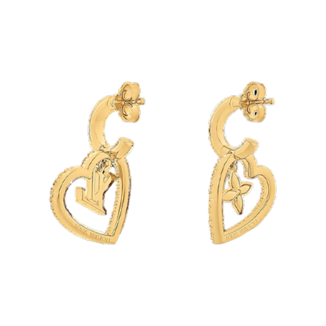 루이비통 마이 LV 하트 이어링 골드(Louis Vuitton My LV Heart Earrings Gold) - 2