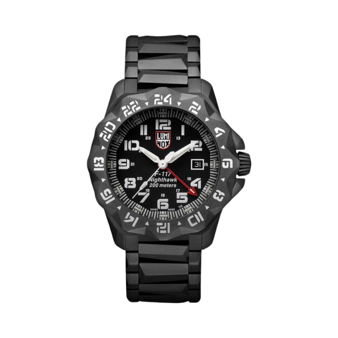 루미녹스 F-117 나이트호크 44mm G 컬렉션 스테인리스 스틸 블랙(Luminox F-117 Nighthawk 44mm Stainless Steel Black) - 1