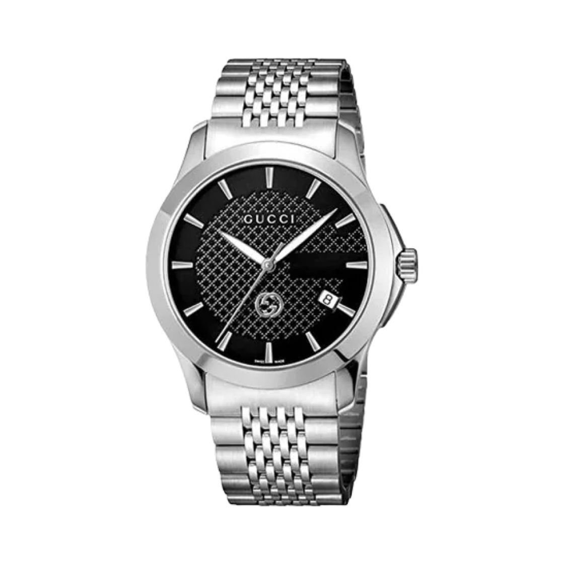 구찌 G-타임리스 쿼츠 38mm 스틸 블랙(Gucci G-Timeless Quartz 38mm Steel Black)