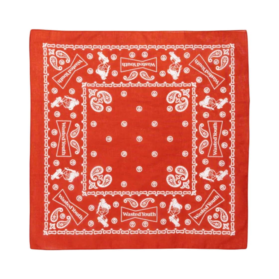WY26GD003 Verdy Wasted Youth Bandanna Red