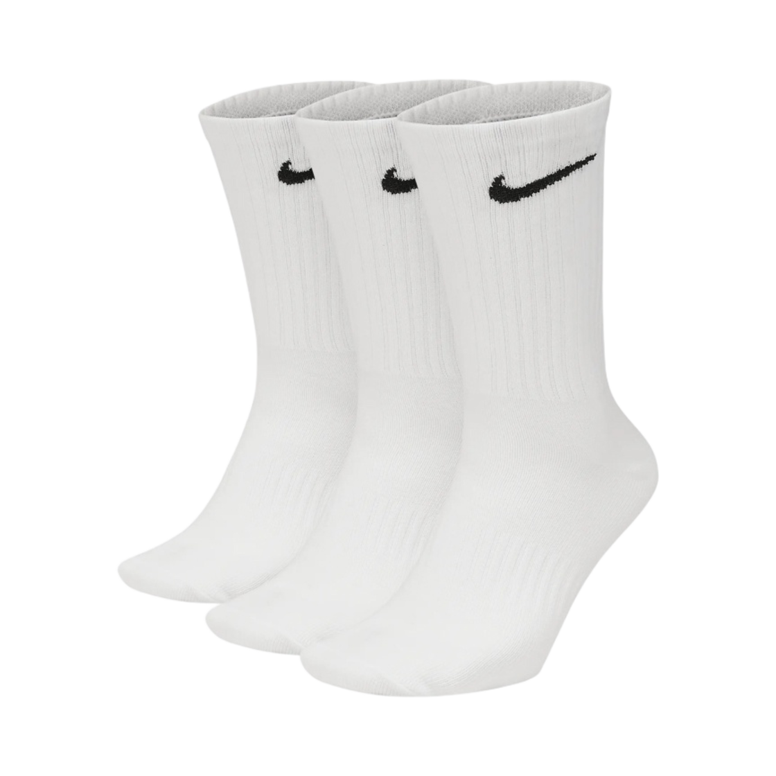 나이키 에브리데이 라이트웨이트 트레이닝 크루 삭스 화이트 (3개입/국내 정식 발매 제품)(Nike Everyday Lightweight Training Crew Socks White (3 Pack/Korean Ver.))