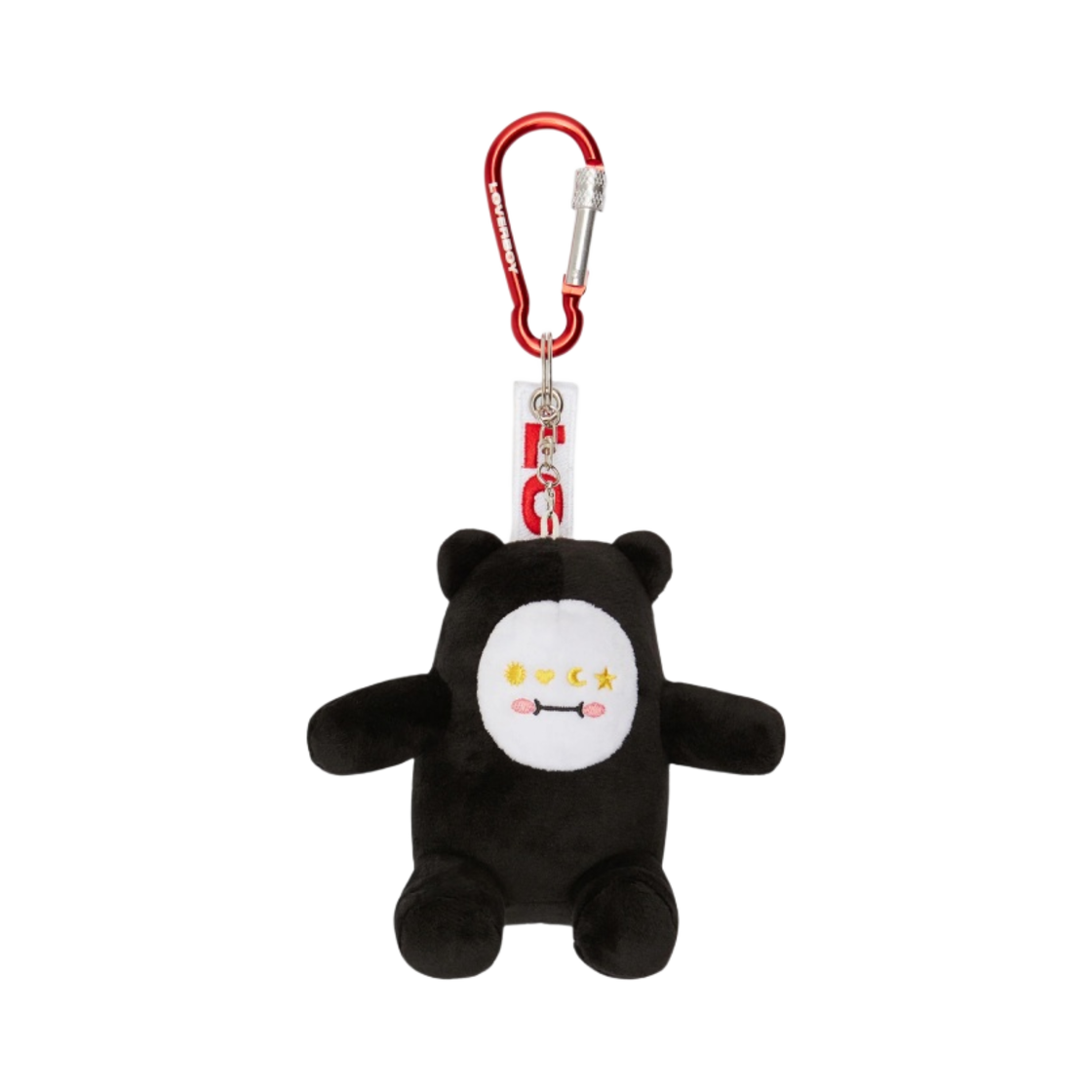 CJLAW22GPK Charles Jeffrey Loverboy Gromlin Plush Keyring Black