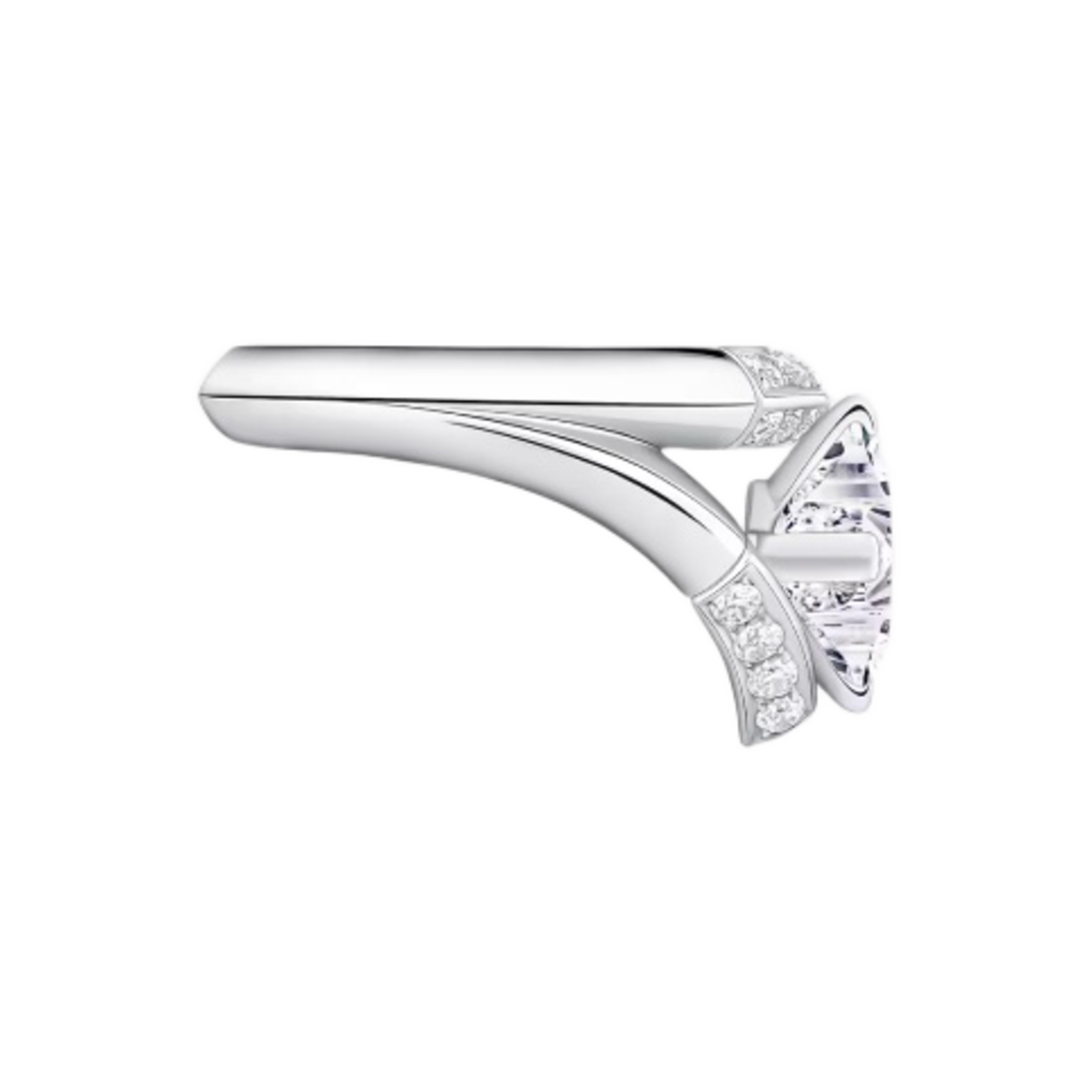 루이비통 LV 다이아몬드 파베 더블 링 LV 모노그램 스타 컷 플래티넘(Louis Vuitton LV Diamonds Pave Double Ring LV Monogram Star Cut Platinum) - 2