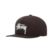 Stussy Big Stock Point Crown Cap Brown