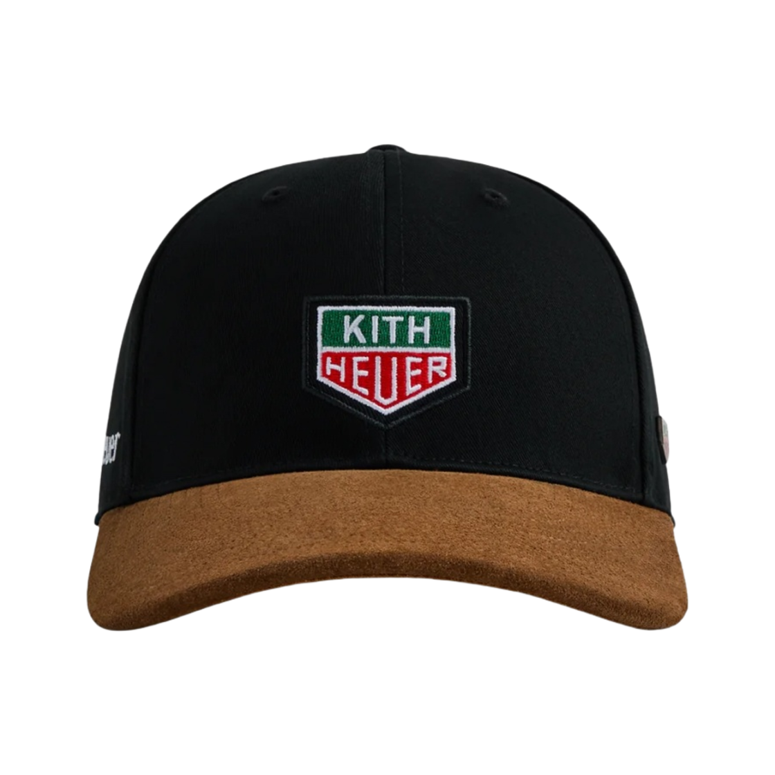 키스 x 태그 호이어 에어론 스웨이드 브림 캡 블랙