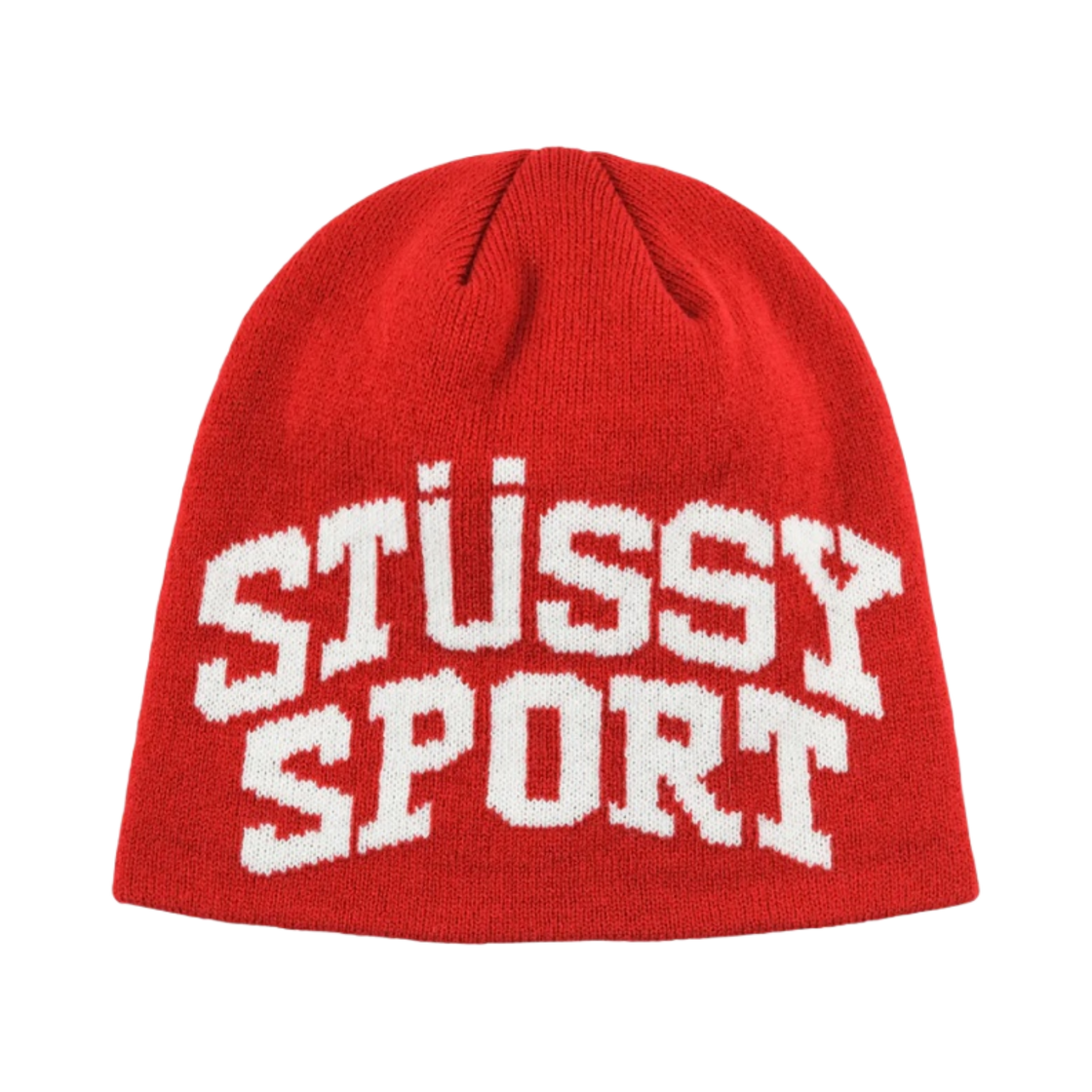 Stussy Burly Threads Red Stussy Beanie 스투시 스포츠 자카드 스컬캡