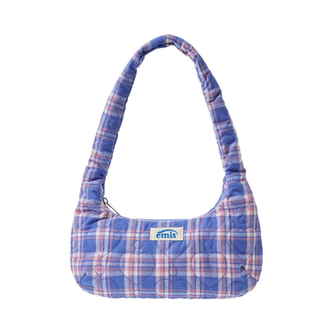 이미스 하트 퀼티드 숄더백 블루(Emis Heart Quilted Shoulder Bag Blue) - 1