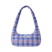 Emis Heart Quilted Shoulder Bag Blue
