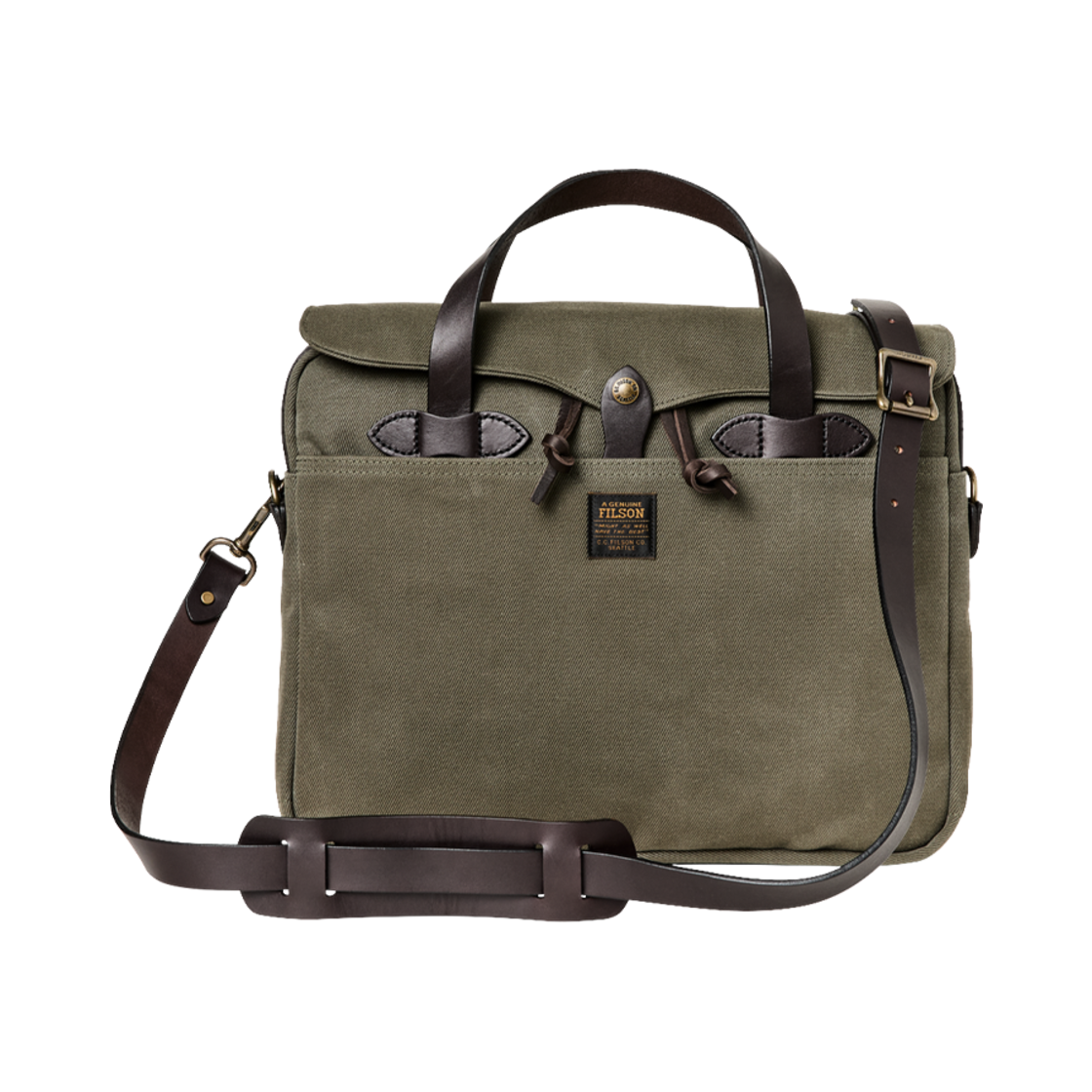 필슨 러기드 트윌 오리지널 브리프케이스 오터 그린(Filson Rugged Twill Original Briefcase Otter Green)