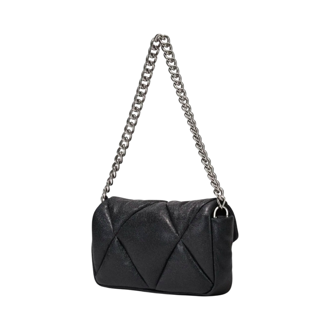 H934L01RE22-001 Marc Jacobs The Puffy Diamond Quilted J Marc Shoulder Bag Black - #3