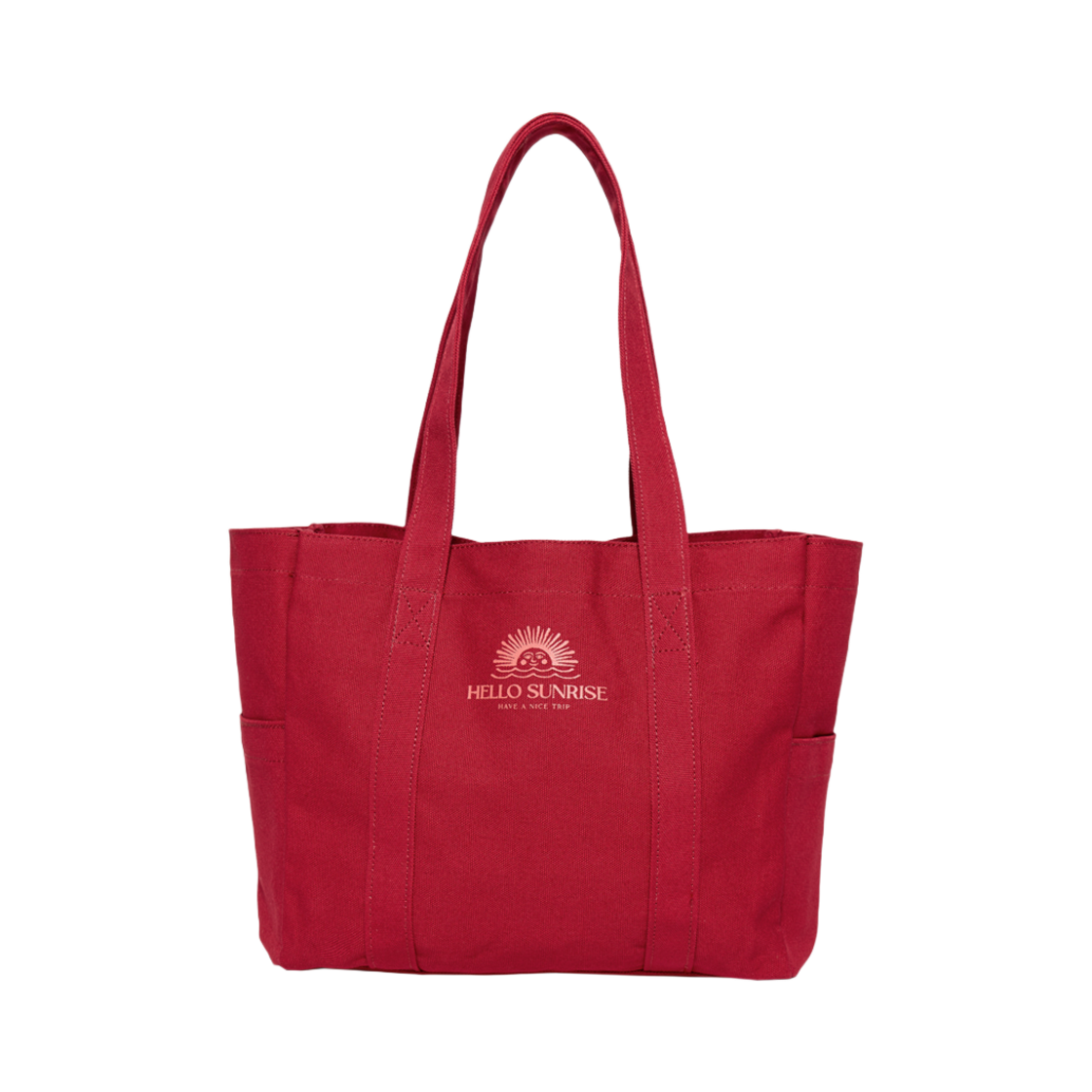 HS44BG003RD Hello Sunrise OG Logo Canvas Mini Tote Bag Red