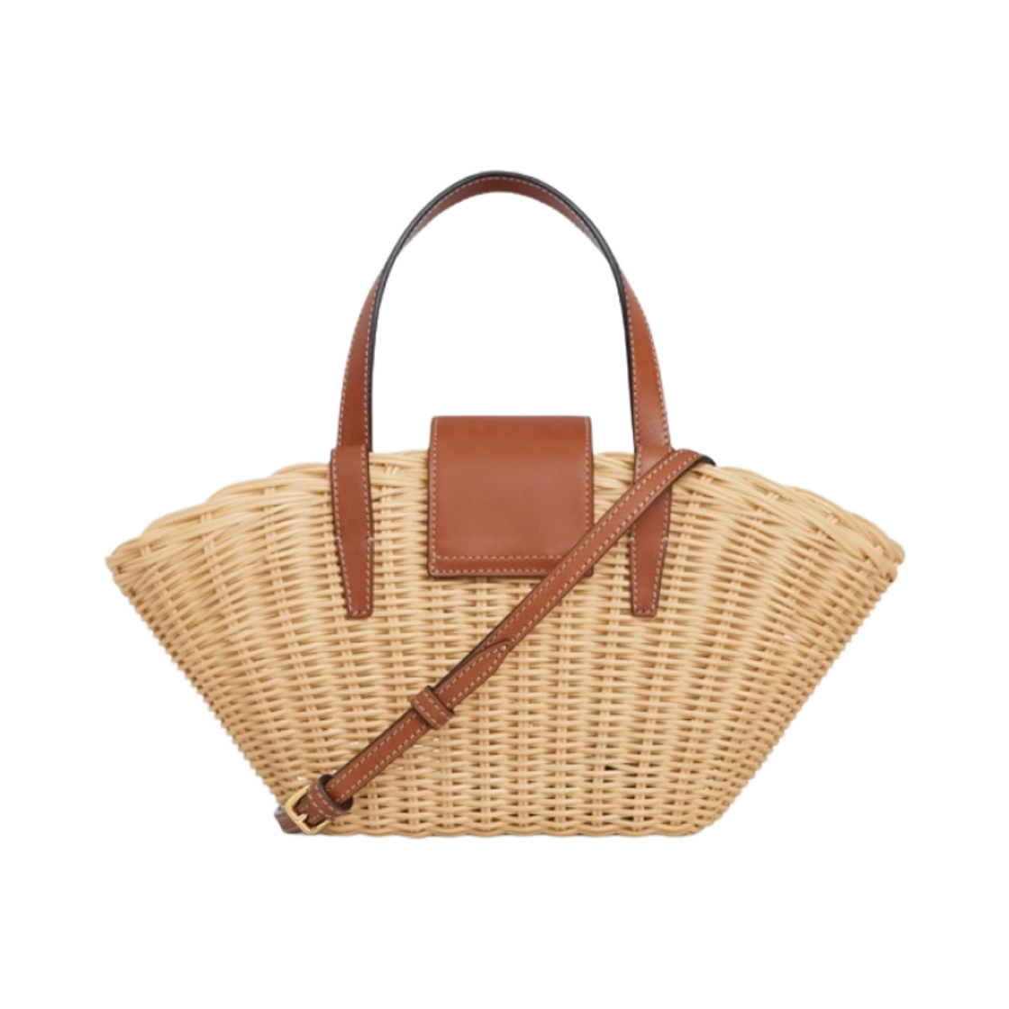 셀린느 틴 쿠핀 위커 내츄럴 카프스킨 내츄럴 탄(Celine Teen Couffin in Wicker Natural Calfskin Natural Tan) - 3