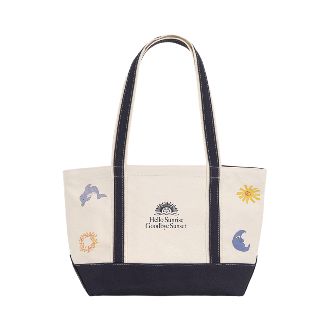 헬로선라이즈 x 행크 토트백 네이비(HS x Hank Canvas Tote Bag Navy)