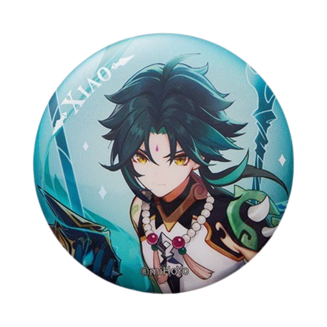 6974696617450 Genshin Badge Character Art Theme The Vigilant Yaksha Xiao