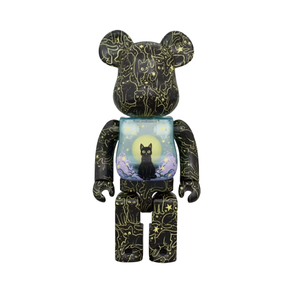 베어브릭 히카리 밤비 나이트 스카이 캣 글로우 400%(Bearbrick Hikari Bambi Night Sky Cat Glow 400%) - 1