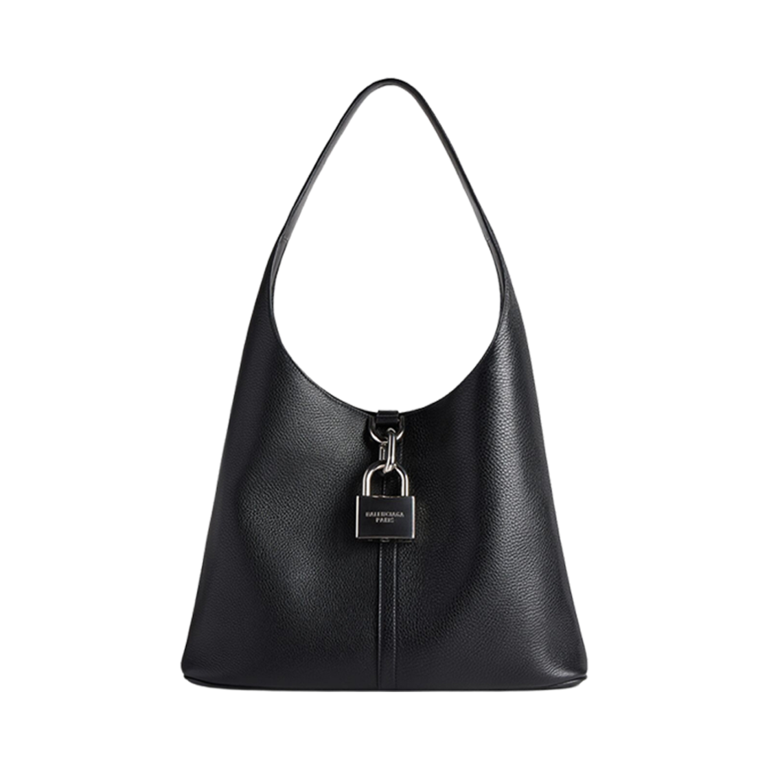 7716362AAWC1000 Balenciaga Locker Medium North-South Hobo Bag Black