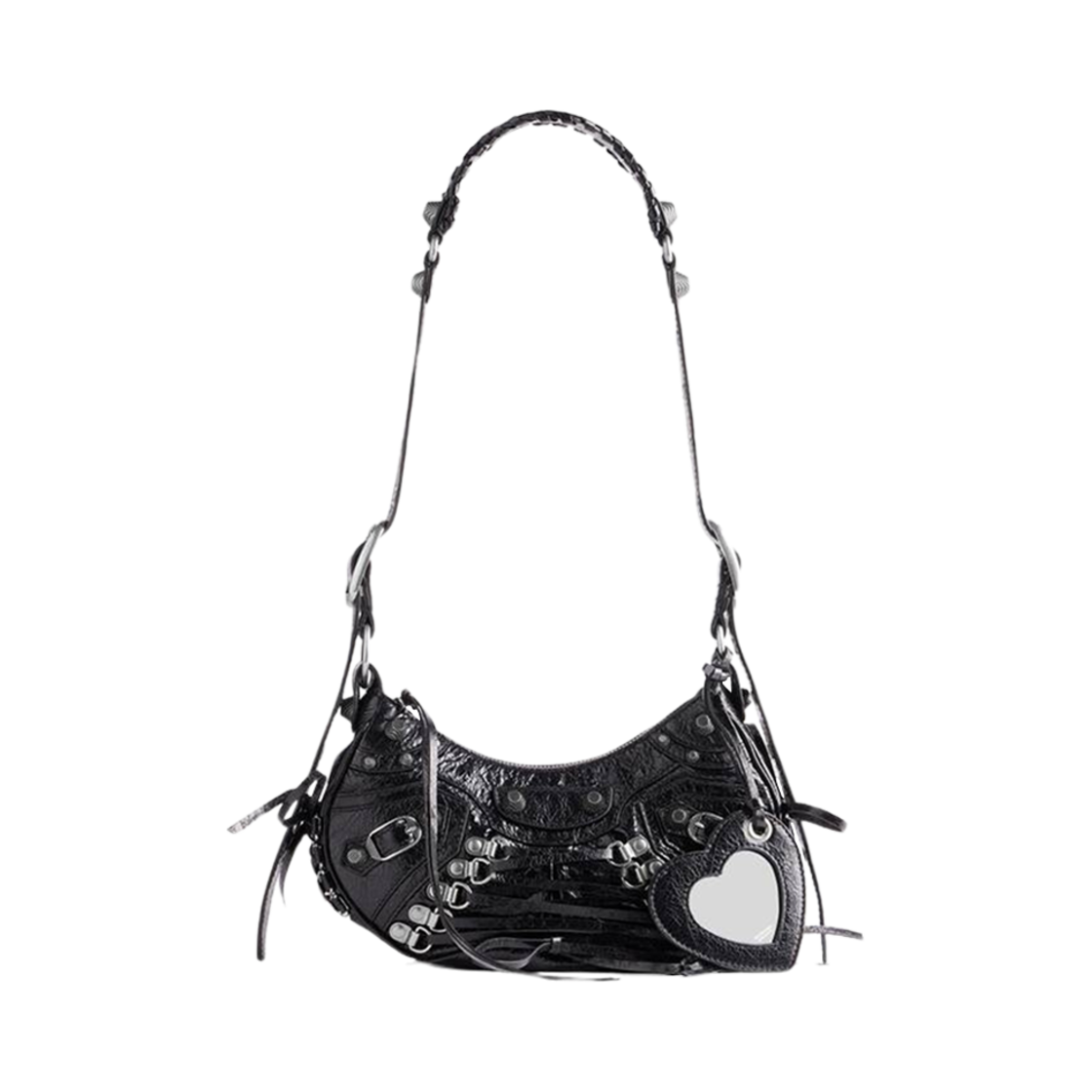 발렌시아가 르 카골 XS 사우스 백 로고 코르셋 블랙